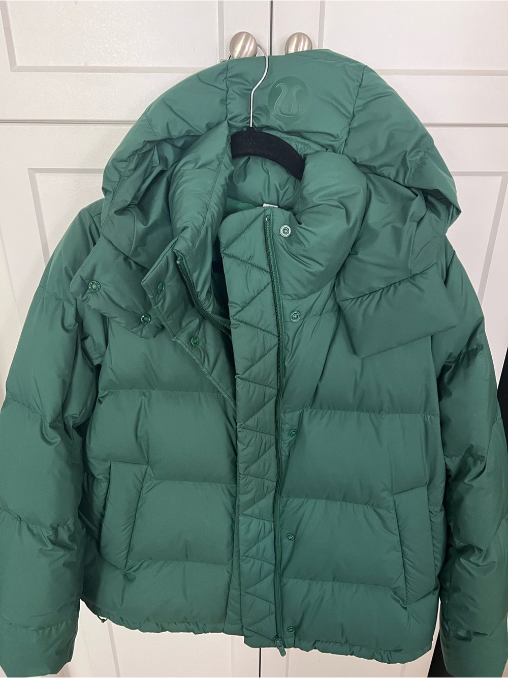 lululemon athletica Forest Green Puffer Jacket with Hood